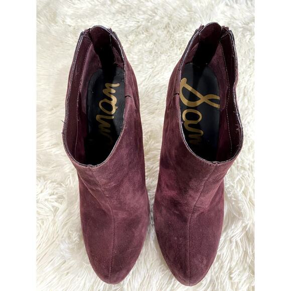 💎 HOST PICK 💎 Sam Edelman Keaton Wine Platform Bootie - Size 9 (EUC) - Picture 2 of 3